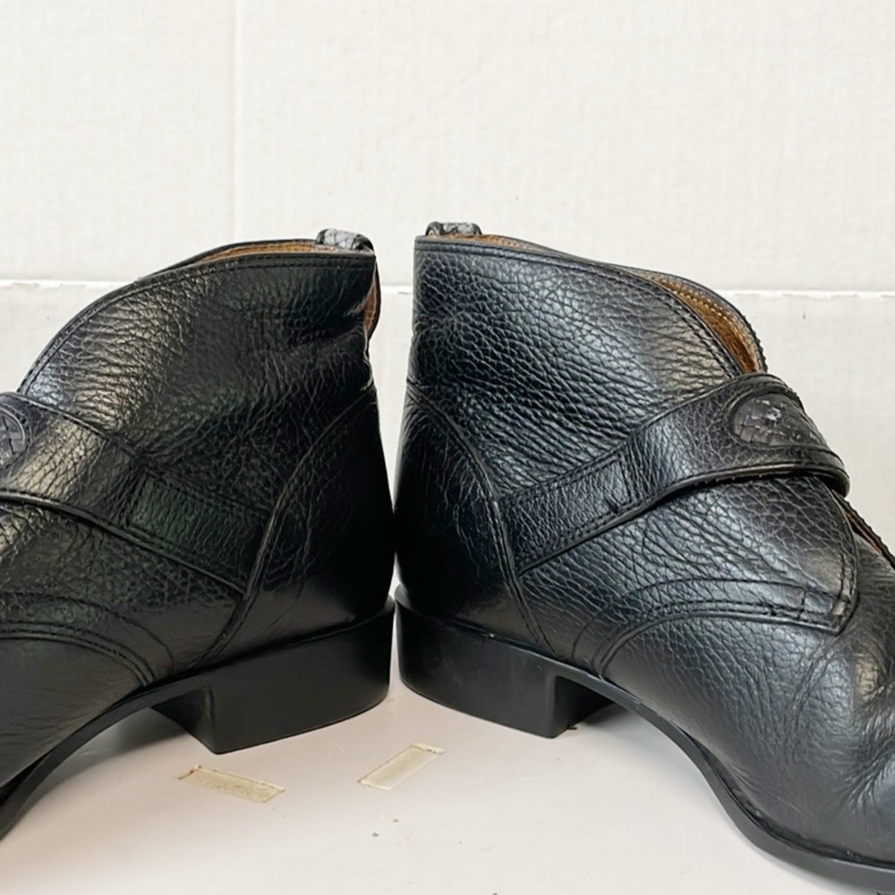 Ariat Black Ankle Boots with Silver Buckle - Picture 7 of 9